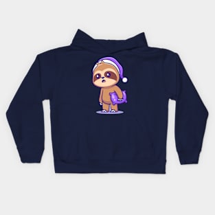 Sleepy Sloth Slumber Kids Hoodie